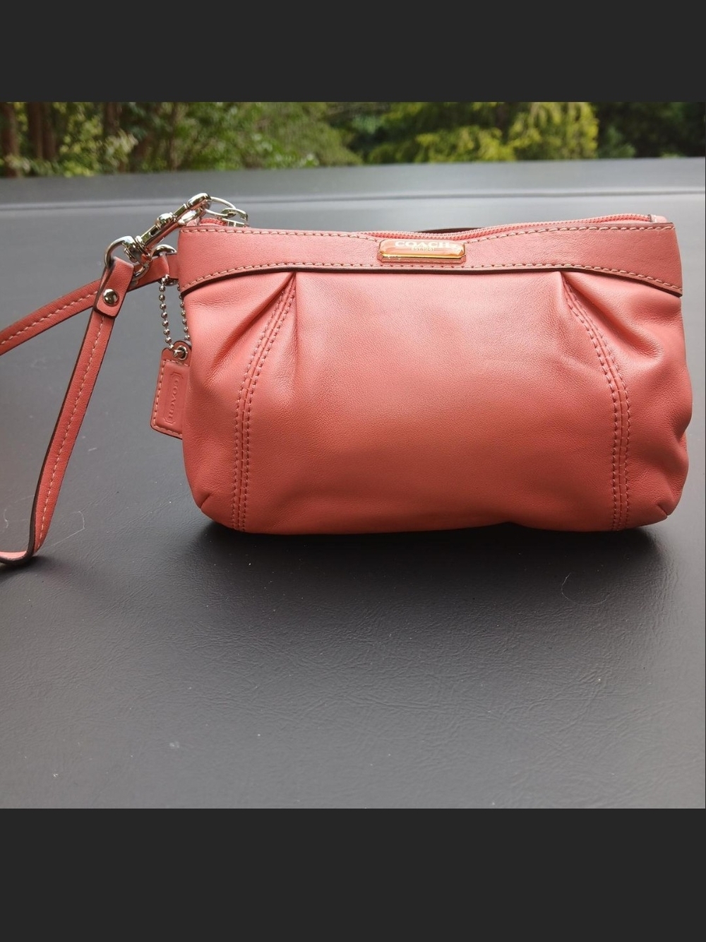 Coach Coral Wristlet Clutch